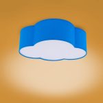 Παιδικά φωτιστικά οροφήσ μπλε συννεφα μεταλλικα δίφωτα για βρεφικό δωμάτιο 4230 Cloud
