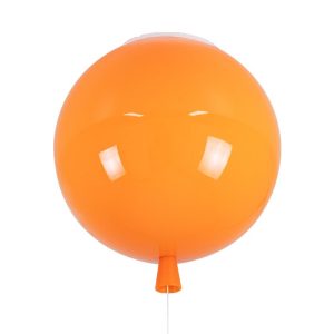 Modern Orange Balloon Shaped Kids Room Flush Mount Ceiling Light with Switch 00650