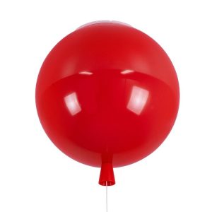 Modern Red Balloon Shaped Kids Room Flush Mount Ceiling Light with Switch 00652
