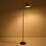 Modern 1-Light Gold Floor Lamp with Bell Shaped Shade 00833 globostar
