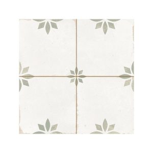 Memories Sage Vintage Patterned Ceramic Floor & Wall Tile 45x45
