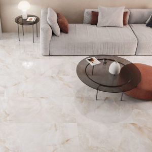 Malaga Glossy Onyx Effect Wall & Floor Rectified Porcelain Tile 59x119