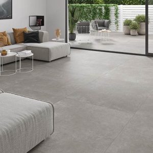 Road Grey Matt Concrete Effect Floor Gres Porcelain Tile 120x120