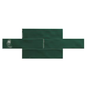 Πλακακια κουζινασ μπανιου τουβλακι πρασινα γυαλιστερα FASHION VERDE 7.5x30