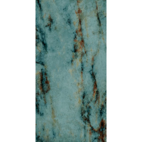 Green Glossy Marble Effect Big Size Gres Porcelain Tile 60x120 Patagonia Turchese Tagina