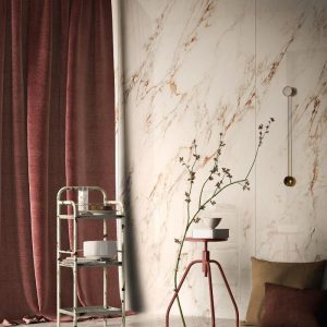 Pastorelli Capraia White Glossy Marble Effect Wall & Floor Gres Porcelain Tile