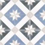 Liceo 01 Azul Retro Patchwork Porcelain Floor Tile 20×20