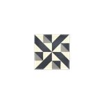 Πλακακια δαπεδου με γεωμετρικα σχεδια patchwork μαυρα 20χ20 Pedrera 01 Negro