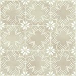 Bolshoi Taupe Vintage Patchwork Patterned Porcelain Floor Tile 20×20
