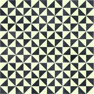 Vintage πλακακια patchwork με γεωμετρικα σχεδια ασπρομαυρο 20x20 Pedrera 02 Negro