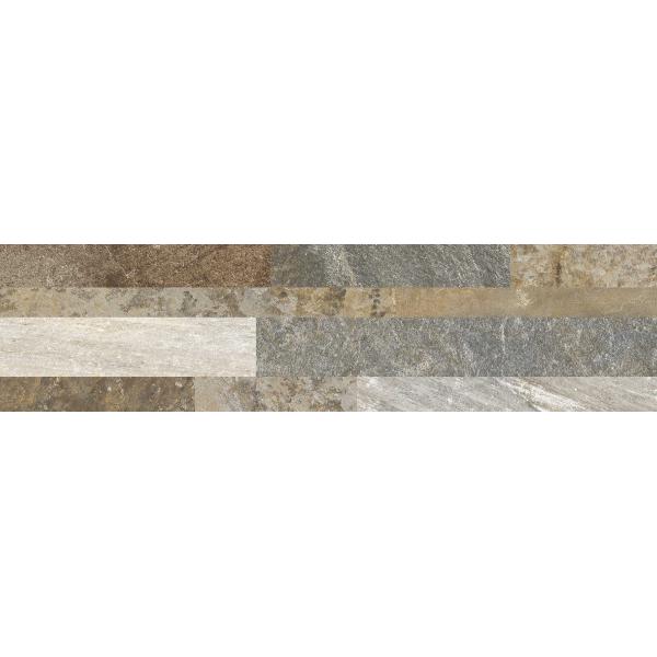 Project Multicolor 3D Stone Effect Wall Covering Tile 15.6x60.6