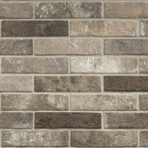 London Brown Vintage Brick Effect Wall Tiles 6x25