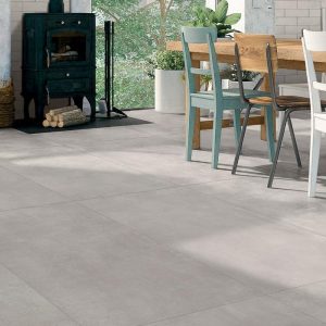 Concrete Effect Floor Gres Porcelain Tile Grey Matt 60x120 Absolute Cement Mariner