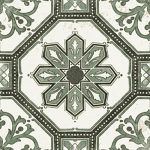 Πλακακια με γεωμετρικα σχεδια τυπου patchwork τοιχου πρασινα ματ 20×20 Vintage 18 Mariner