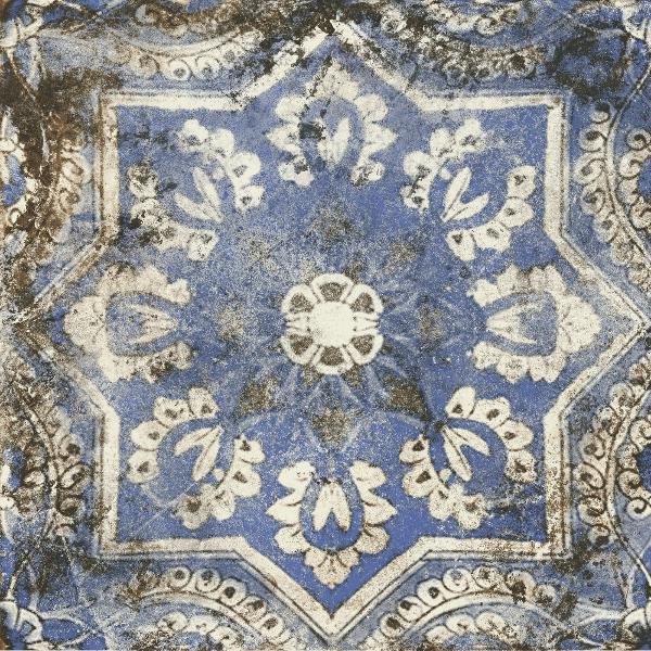 Blue Matt Patchwork Patterned Floor Porcelain Tile 20x20 Mariner '900 Maioliche 4