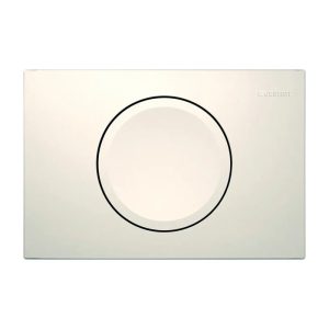 115.109.11.1 Delta 15 Geberit Gloss White Flush Plate for Concealed Cistern 1 Round Button