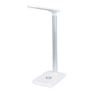 Modern White Dimmable Led Wireless Charging Table Lamp with Touch Switch 76532