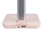 Pink Modern Reading Dimmable Led Wireless Charging Table Lamp with Touch Switch 76533 Wasp