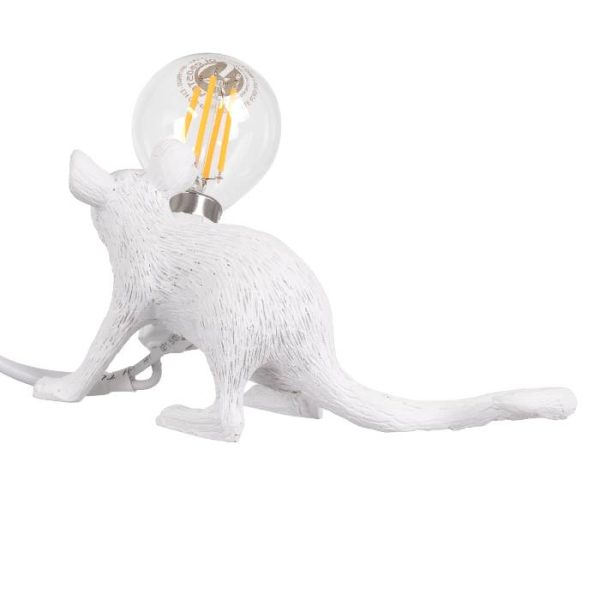 Παιδικα πορτατιφ ιδιαιτερα λευκα ποντικια με διακοπτεσ μονοφωτα υπνοδωματιου 00676 Mouse