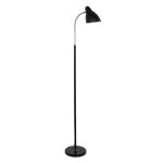 Modern 1-Light Black Metal Floor Lamp 00830 globostar