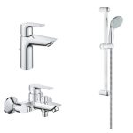 Grohe Baudge Basin & Shower Mixer with Rail Set