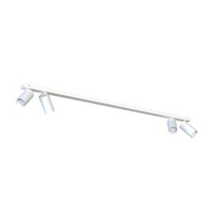 Minimal White 4-Light Adjustable Metal Ceiling Rail Spot Light 7812 Mono Nowodvorski