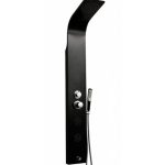 Flobali 3652 Black Shower Tower Panel with Hydromassage 20×150