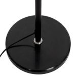 Round black base with cable from a floor light globodecor