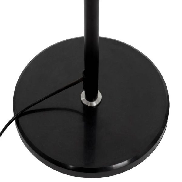 Round black base with cable from a floor light globostar globodecor