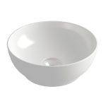 Orabella Trend 02 Modern Italian White Round Countertop Wash Basin Ø38