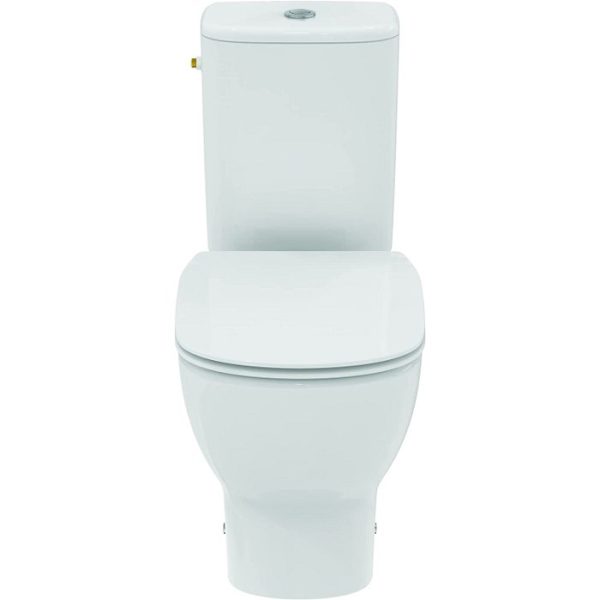 Ideal Standard Tesi Aquablade Curve Close Coupled Toilet with Soft Close Seat 36,5x66,5