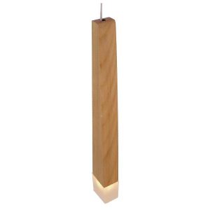 Φωτιστικα κρεμαστα μοντερνα μπεζ ξυλινα με Led φωτισμο Woodfalls 01252
