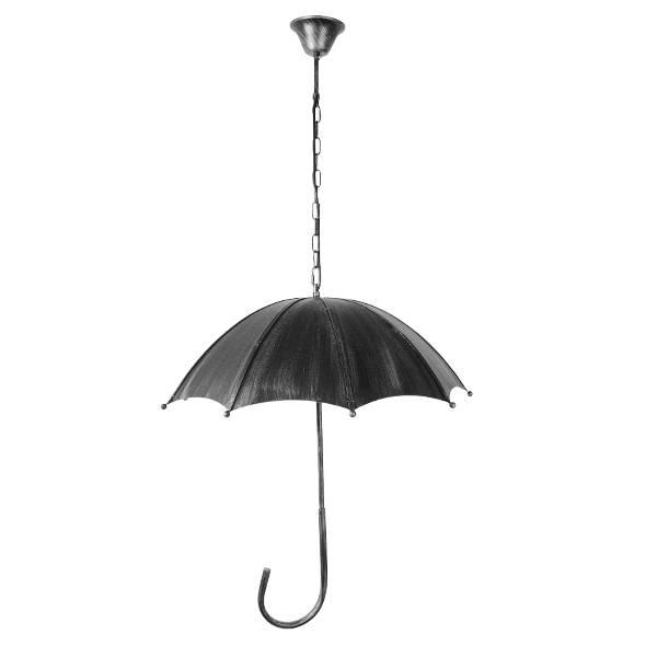 Φωτιστικά οροφήσ κρεμαστά ομπρέλα γκρι αντικέ με σκουριά 5φωτα 01407
