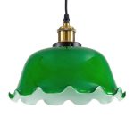 Φωτιστικά οροφήσ vintage γυάλινα κρεμαστά πράσινα για μπιλιάρδο 00767 LIBRARY