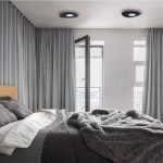 Modern Black Metal Triangle Bedroom Flush Mount Ceiling Light for the Room Organic Nowodvorski