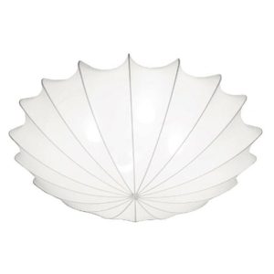 Modern White Decorative 4-Light Fabric Flush Mount Ceiling Light 9672 Form L