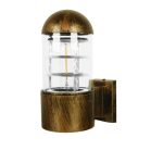 01420 NORMA Vintage Antique 1-Light Decorative Bronze Gold Wall Lamp Lantern Sconce