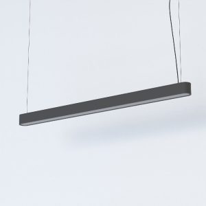 Modern Graphite Long Linear Pendant Ceiling Light for Offices 7525 120x6 Soft Led Nowodvorski