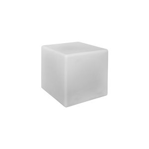 Modern White Square Decorative Plug-In Outdoor Floor Lamp 38,5x38,5 IP44 8966 Cube M Nowodvorski