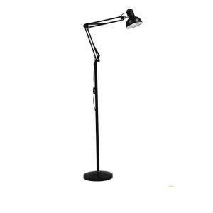 Metal Industrial Black Floor Lamp with Adjustable Arm Ø15 01468 AUDREY
