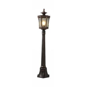 Classic Antique Black Copper Outdoor Path Floor Lamp Post Light 115x21 IP44 4694 Amur Nowodvorski