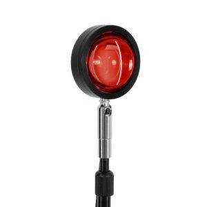 Black Decoration for Special Effect Floor Lamp with Orange Led Lens Projector 00818