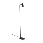 Black Gold Reading Floor Lamp Minimal Metal 1-Light with Switch and Adjustable Head 7717 Mono Nowodvorski