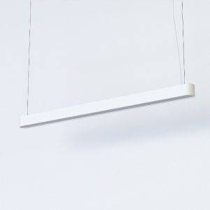 Modern White Linear Pendant Ceiling Light for Professional Spaces 7537 Soft Led 120x6 Nowodvorski