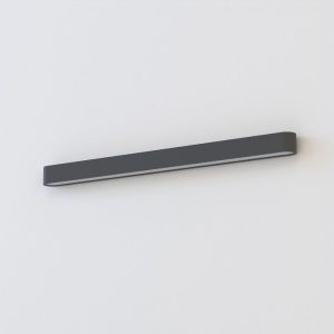 Modern Long Linear Up and Down Graphite Wall Sconce for Professional Spaces 7534 90x6 Soft Wall Led Nowodvorski