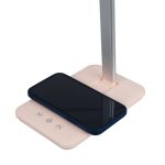 Wireless Charging pad from Modern Pink Dimmable Led Desk Lamp with Touch Switch 76533 globostar