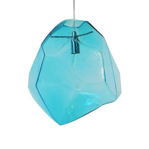 LACRIMA 01306 Μοντέρνο Γαλάζιο Αφηρημένο Κρεμαστό Φωτιστικό με Γυαλί