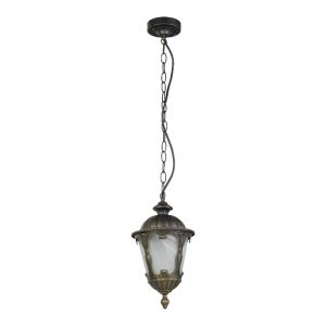 Classic Black Bronze Gold Antique Outdoor Pendant Lantern Ceiling Light 4684 Tybr Nowodvorski
