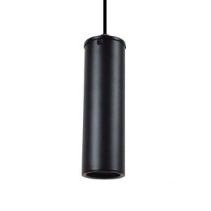 CANNON BLACK 01275 Industrial Μαύρο Κρεμαστό Φωτιστικό, Κύλινδρος, Ø6