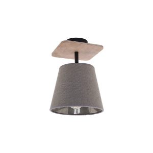 Modern Wooden Fabric Brown Grey Ceiling Light with Adjustable Shade 9718 Awinion Nowodvorski